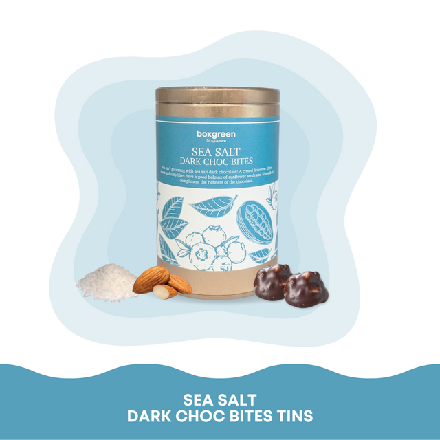 Sea Salt Dark Choc Bites Tin (6 x 10g)