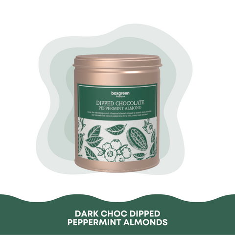 [Pre-Order] Dark Choc Dipped Peppermint Almonds Tin